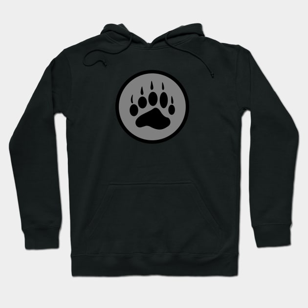 bear paw print Hoodie by DrewskiDesignz